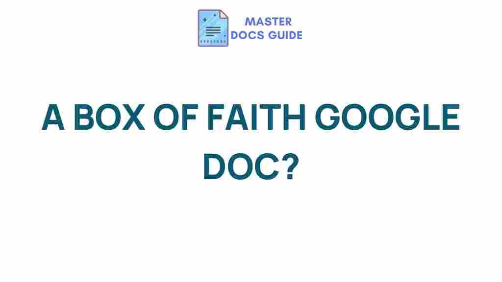 faith-google-docs-connection