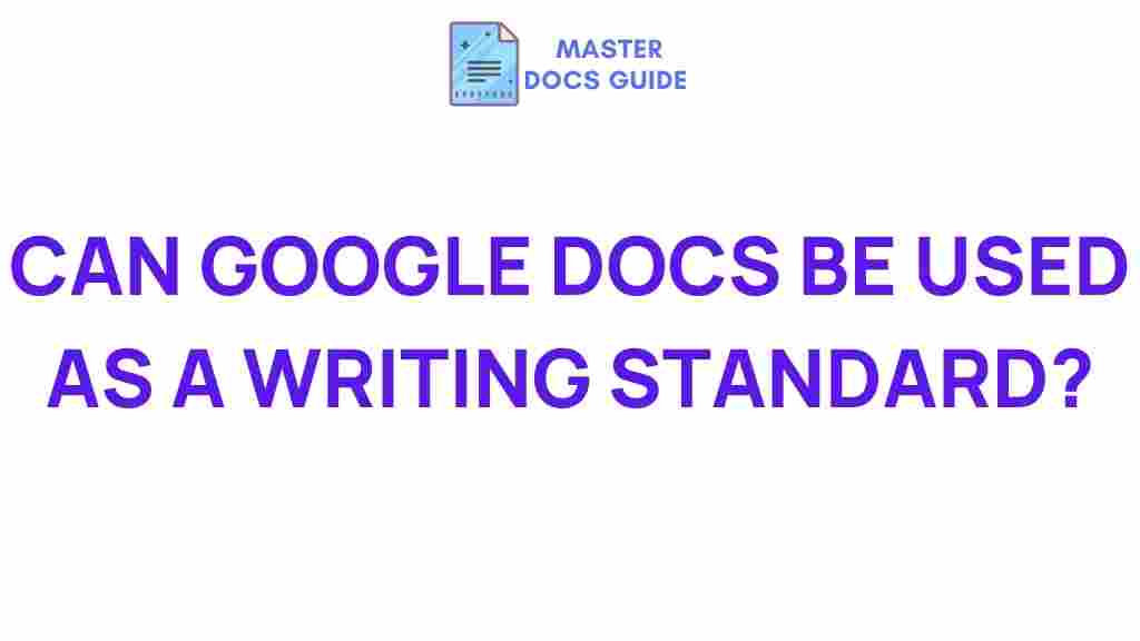 google-docs-writing-standard