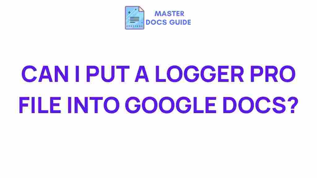 google-docs-logger-pro-integration