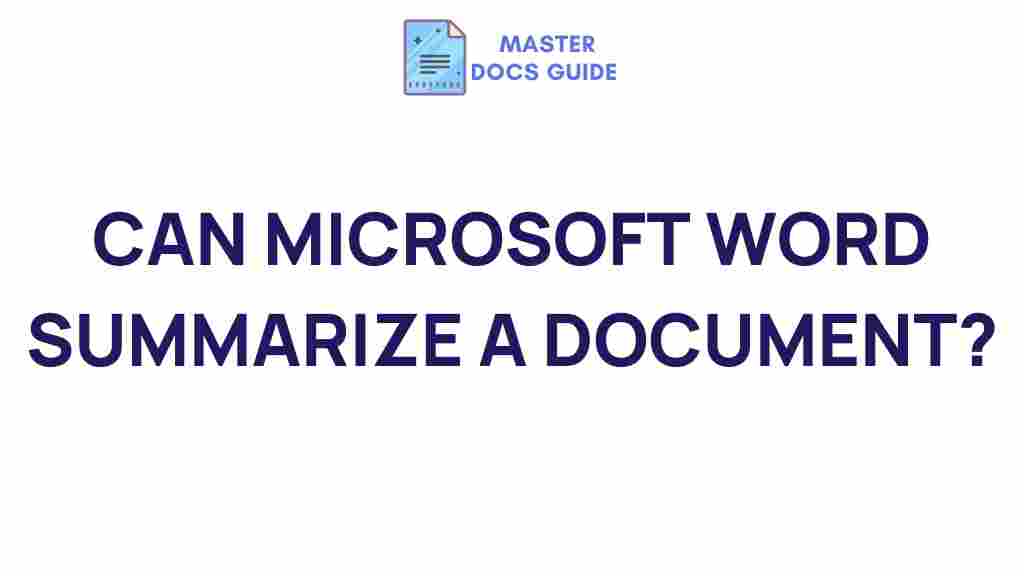 microsoft-word-summarize-document