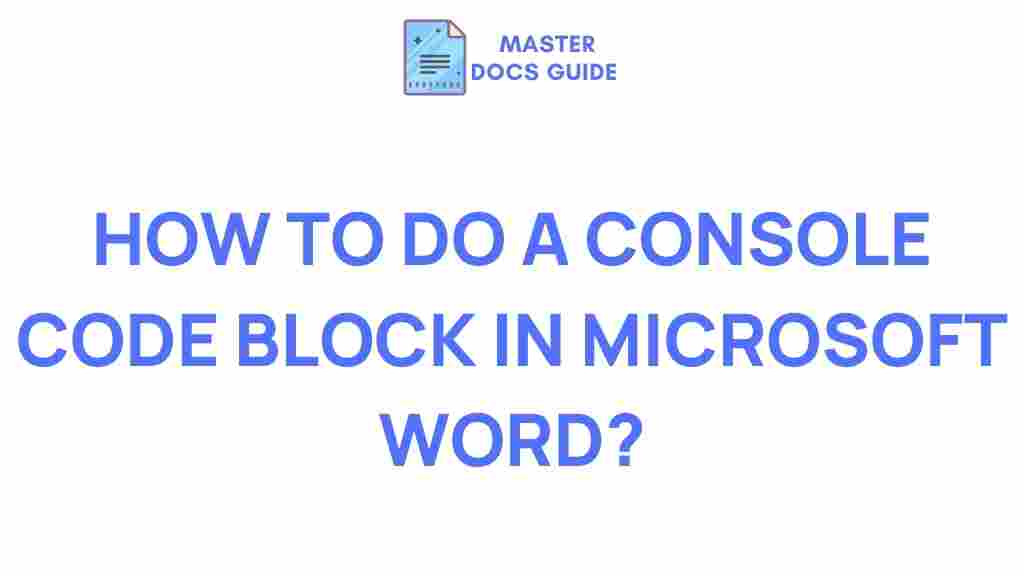 microsoft-word-console-code-block
