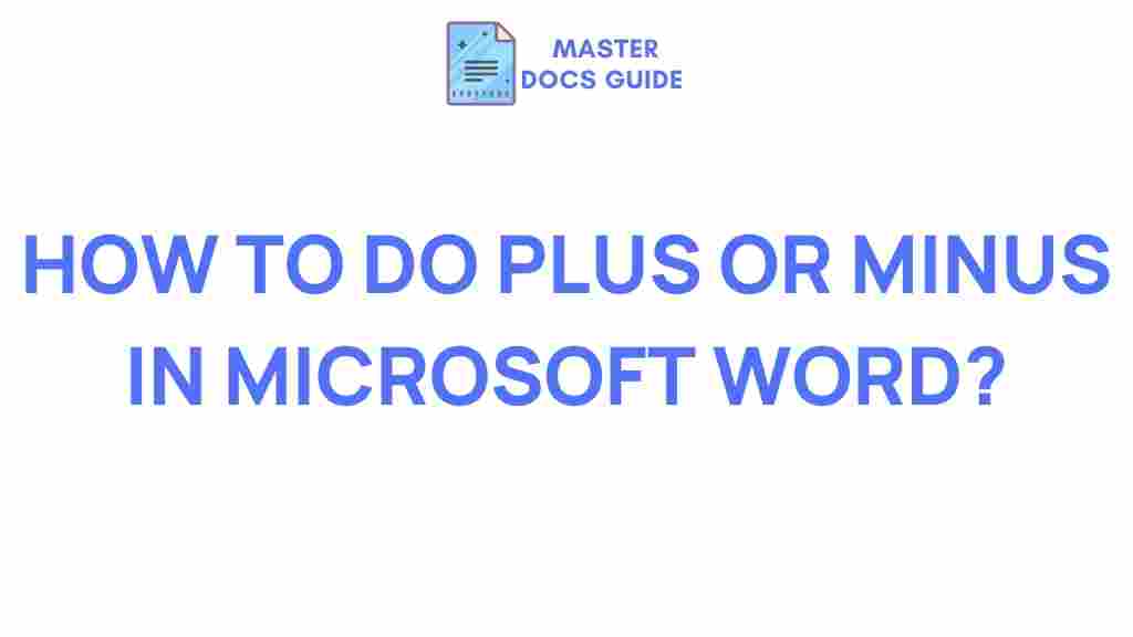 microsoft-word-plus-minus-functions