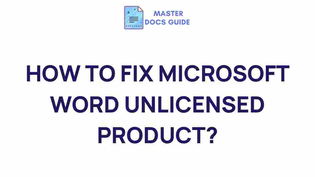 resolving-microsoft-word-unlicensed-product