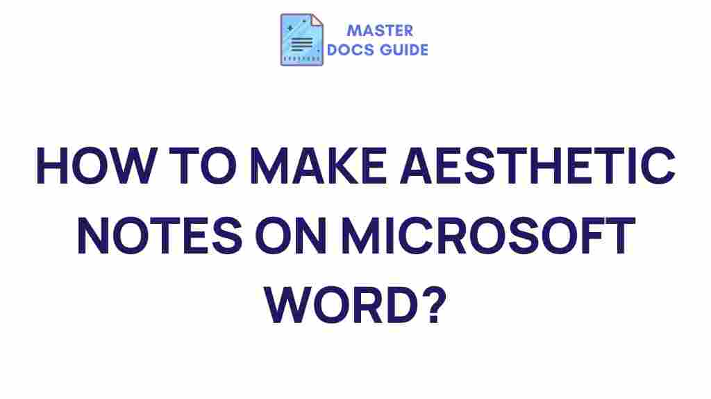 microsoft-word-aesthetic-notes